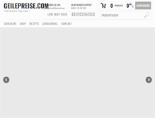 Tablet Screenshot of geilepreise.com